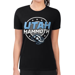 Utah Mammoth G-III 4Her by Carl Banks Women's Super-Slim Lightweight Pinstripe Circle Graphic T-Shirt Discount