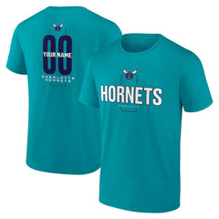 Charlotte Hornets Center Court Name & Number Custom T-Shirt New