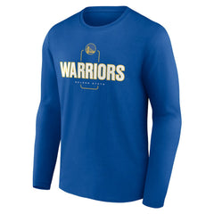 Golden State Warriors Center Court Name & Number Custom Long Sleeve T-Shirt sale For Sale