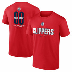 LA Clippers Center Court Name & Number Custom T-Shirt For Sale