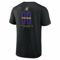 Los Angeles Lakers Center Court Name & Number Custom T-Shirt Online