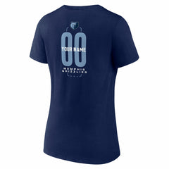 Memphis Grizzlies Women's Center Court Name & Number Custom V-Neck T-Shirt On Sale
