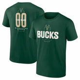 Milwaukee Bucks Center Court Name & Number Custom T-Shirt New