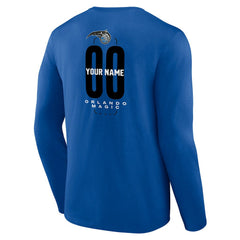 Orlando Magic Center Court Name & Number Custom Long Sleeve T-Shirt Discount