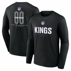 Sacramento Kings Center Court Name & Number Custom Long Sleeve T-Shirt For Sale