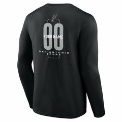 San Antonio Spurs Center Court Name & Number Custom Long Sleeve T-Shirt Discount