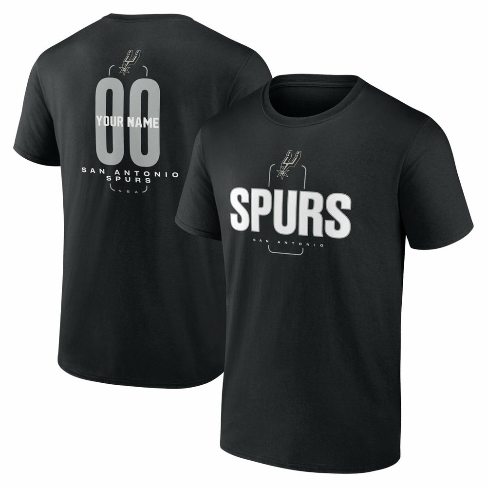 San Antonio Spurs Center Court Name & Number Custom T-Shirt On Sale