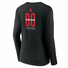 Toronto Raptors Women's Center Court Name & Number Custom Long Sleeve V-Neck T-Shirt Outlet