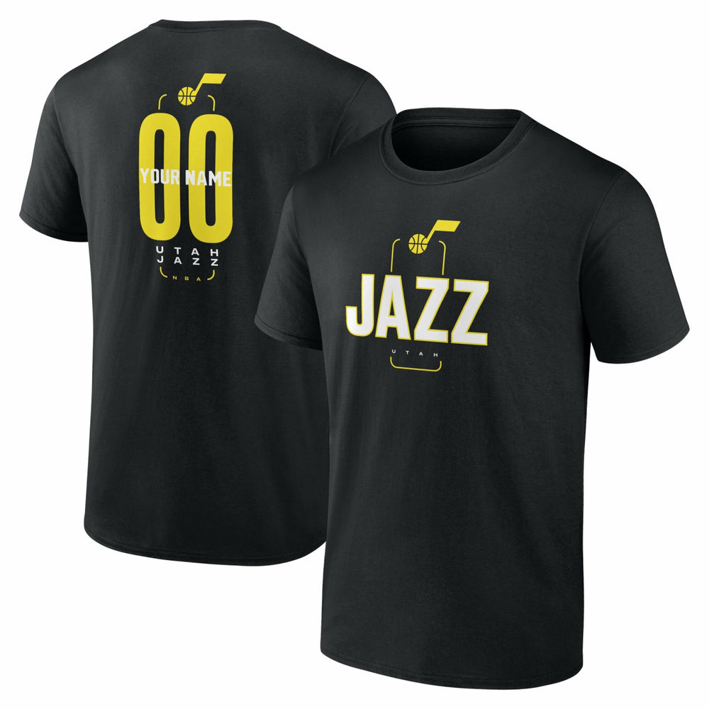 Utah Jazz Center Court Name & Number Custom T-Shirt New