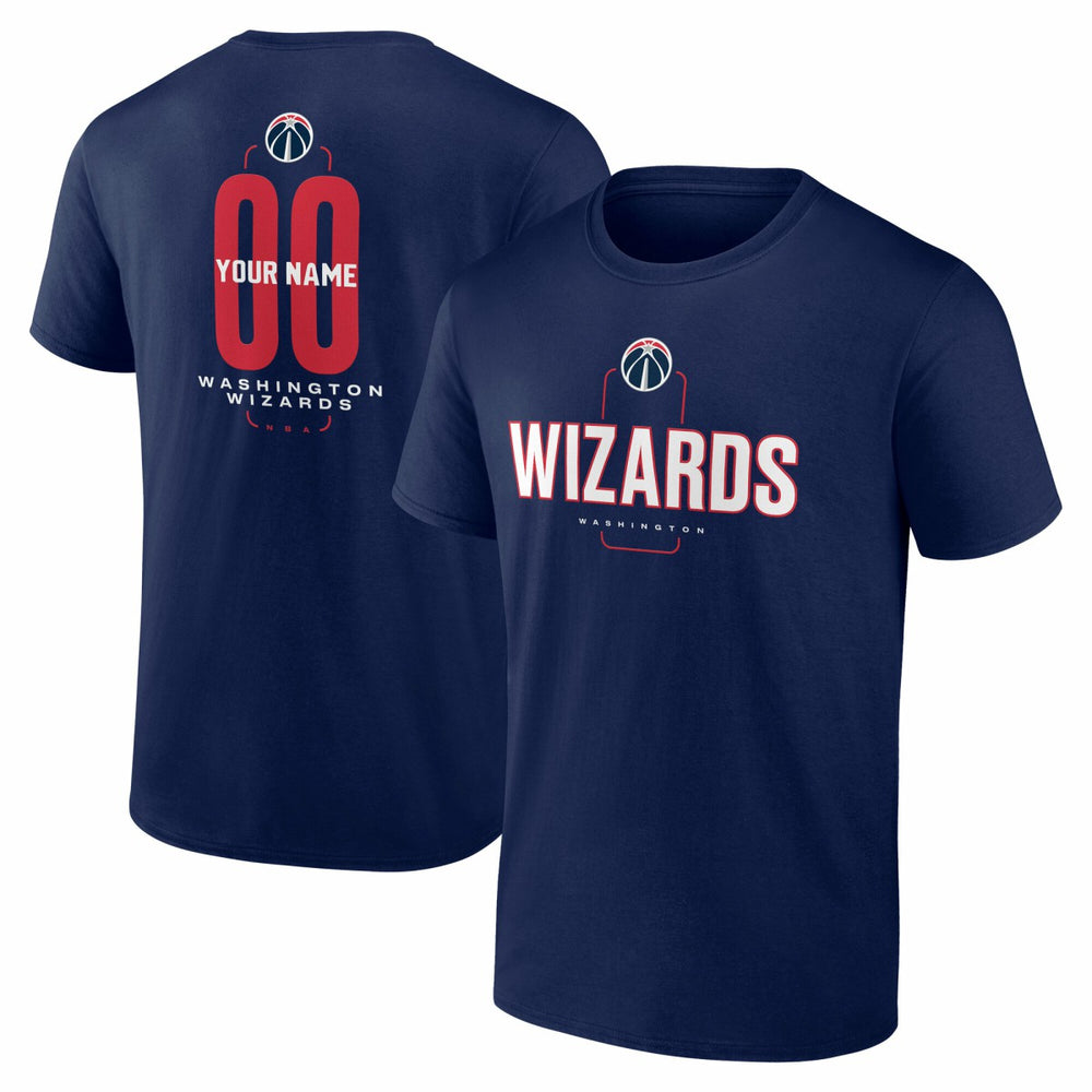 Washington Wizards Center Court Name & Number Custom T-Shirt New