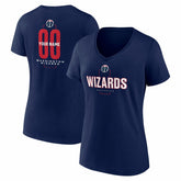 Washington Wizards Women's Center Court Name & Number Custom V-Neck T-Shirt Online