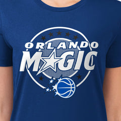 Orlando Magic G-III 4Her by Carl Banks Women's Super-Slim Lightweight Pinstripe Circle Graphic T-Shirt On Sale