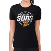 Phoenix Suns G-III 4Her by Carl Banks Women's Super-Slim Lightweight Pinstripe Circle Graphic T-Shirt For Sale