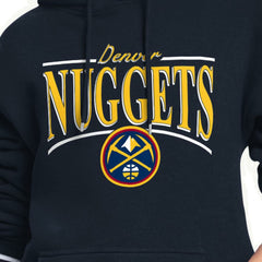 Denver Nuggets Starter Women's Arch Stripe Fleece Hoodie sale On Sale