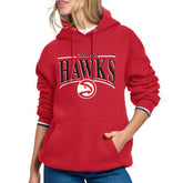 Atlanta Hawks Starter Women's Arch Stripe Fleece Hoodie Outlet
