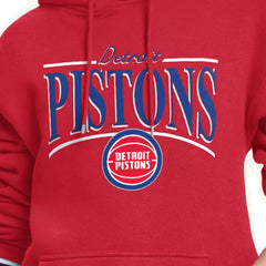 Detroit Pistons Starter Women's Arch Stripe Fleece Hoodie sale On Sale