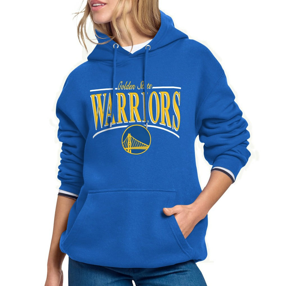 Golden State Warriors Starter Women's Arch Stripe Fleece Hoodie sale Discount