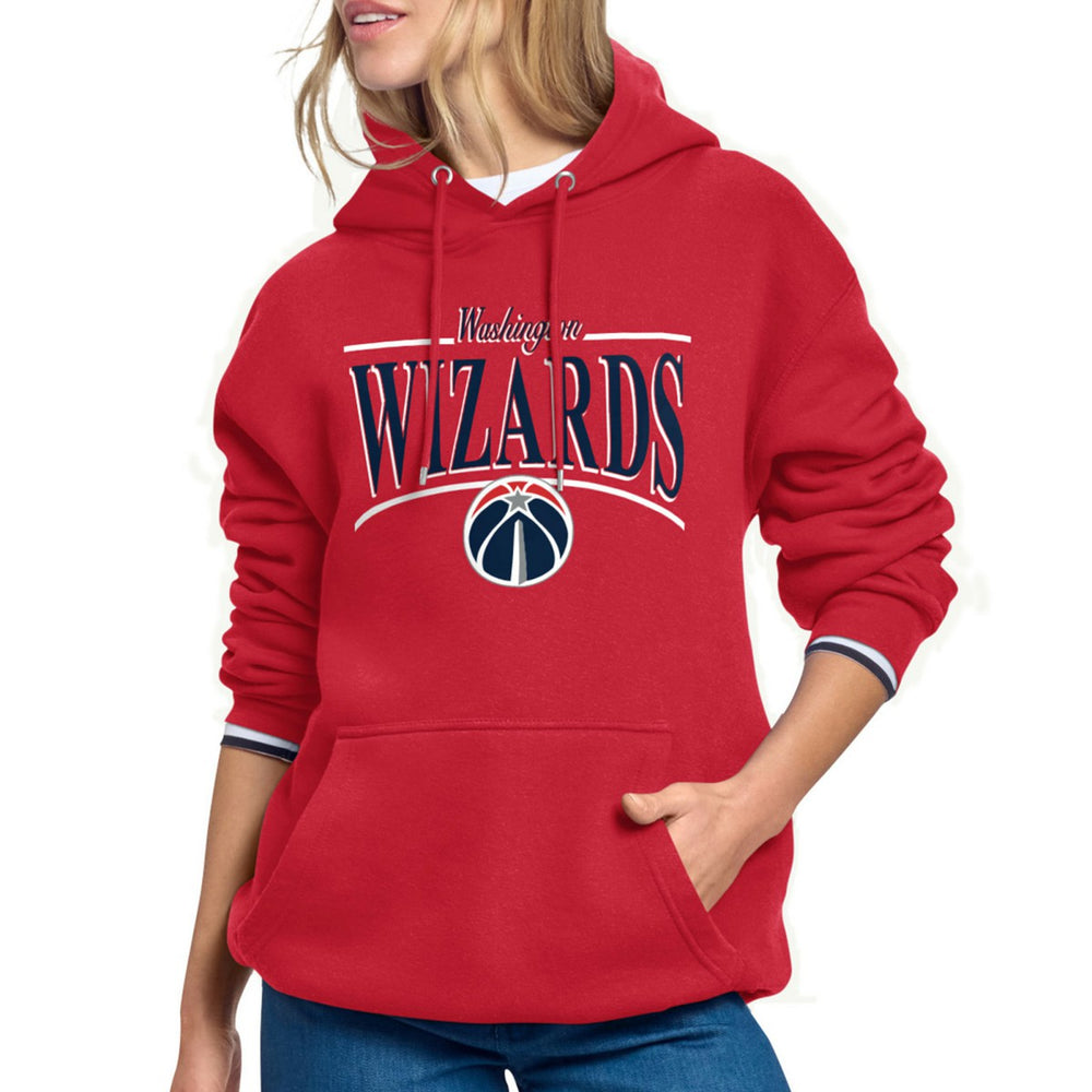 Washington Wizards Starter Women's Arch Stripe Fleece Hoodie Online