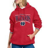 Washington Wizards Starter Women's Arch Stripe Fleece Hoodie Online