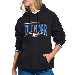 Oklahoma City Thunder Starter Women's Arch Stripe Fleece Hoodie On Sale