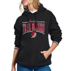 Portland Trail Blazers Starter Women's Arch Stripe Fleece Hoodie Discount