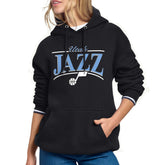 Utah Jazz Starter Women's Arch Stripe Fleece Hoodie On Sale
