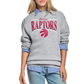 Toronto Raptors Starter Women's Arch Stripe Fleece Crewneck Sweatshirt Discount