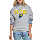 Indiana Pacers Starter Women's Arch Stripe Fleece Crewneck Sweatshirt For Sale