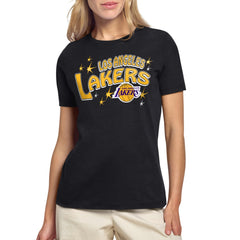 Los Angeles Lakers Starter Women's Fireworks T-Shirt Outlet