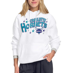 Charlotte Hornets Starter Women's Fireworks Fleece Hoodie On Sale