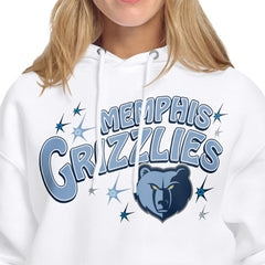 Memphis Grizzlies Starter Women's Fireworks Fleece Hoodie New