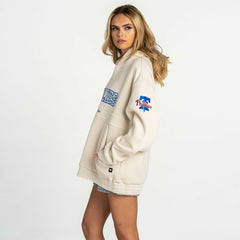 Philadelphia Phillies The Wild Collective Women's Oversized Cord Hoodie | MLB Sale