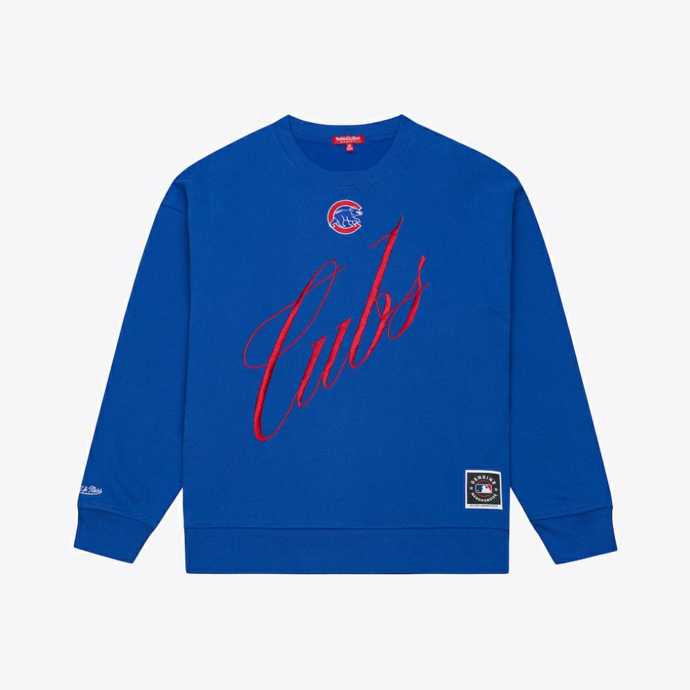 Chicago Cubs Mitchell & Ness Women's Script Sweatshirt | MLB Near me