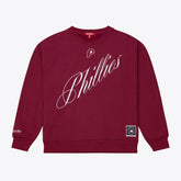 Philadelphia Phillies Mitchell & Ness Women's Script Sweatshirt | MLB Discount