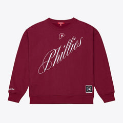 Philadelphia Phillies Mitchell & Ness Women's Script Sweatshirt | MLB Discount