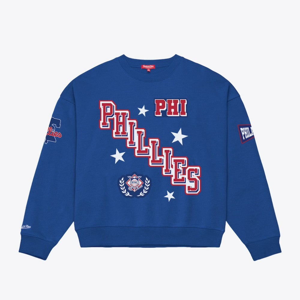 Philadelphia Phillies Mitchell & Ness Women's Pep Rally Sweatshirt | MLB For sale