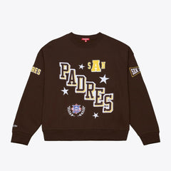 San Diego Padres Mitchell & Ness Women's Pep Rally Sweatshirt | MLB Discount