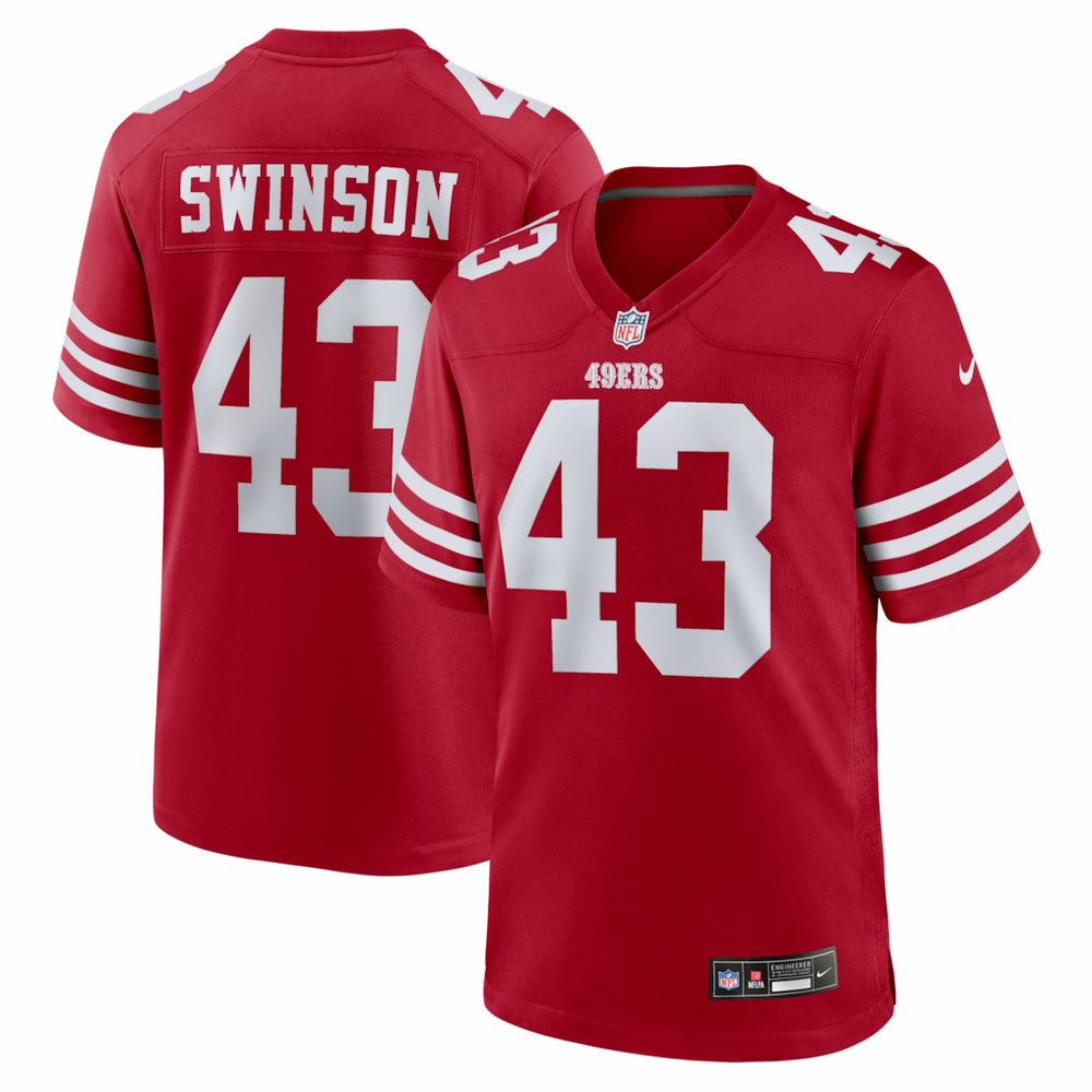 San Francisco 49ers Nike Messiah Swinson Team Game Jersey