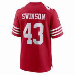 San Francisco 49ers Nike Messiah Swinson Team Game Jersey