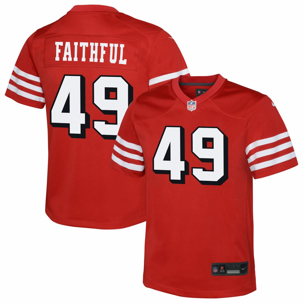 San Francisco 49ers Nike The Faithful Youth Alternate 2 Game Jersey