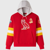 Calgary Flames OVO x NHL Fleece Hoodie For Sale