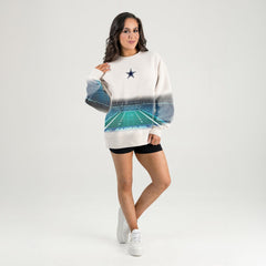 Dallas Cowboys Gameday Couture Women's Power Move Stadium Premium Drop Shoulder Sweatshirt