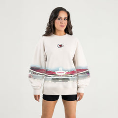 Kansas City Chiefs Gameday Couture Women's Power Move Stadium Premium Drop Shoulder Sweatshirt