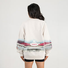 Kansas City Chiefs Gameday Couture Women's Power Move Stadium Premium Drop Shoulder Sweatshirt