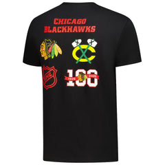 Chicago Blackhawks Starter Logo Collage T-Shirt Sale