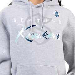 Seattle Kraken G-III 4Her by Carl Banks Women's Shadow Logo Fleece Hoodie On Sale