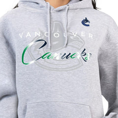 Vancouver Canucks G-III 4Her by Carl Banks Women's Shadow Logo Fleece Hoodie Outlet