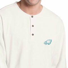 Philadelphia Eagles Margaritaville Island Reserve Long Sleeve Slub Henley Shirt