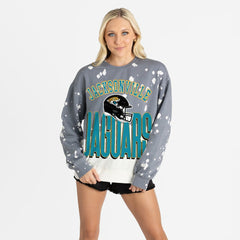 Jacksonville Jaguars Gameday Couture Women's Arch Rivals Faded Wash Sweatshirt
