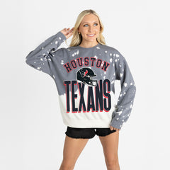 Houston Texans Gameday Couture Women's Arch Rivals Faded Wash Sweatshirt